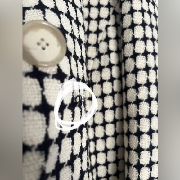 Ann Taylor Houndstooth Style B&W Business Career Jacket Blazer - Picture 7 of 10